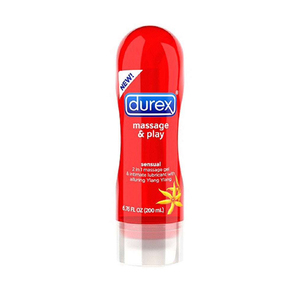 Durex Massage And Play Sensual Lubricant, Ylang Ylang - 6.76 Oz
